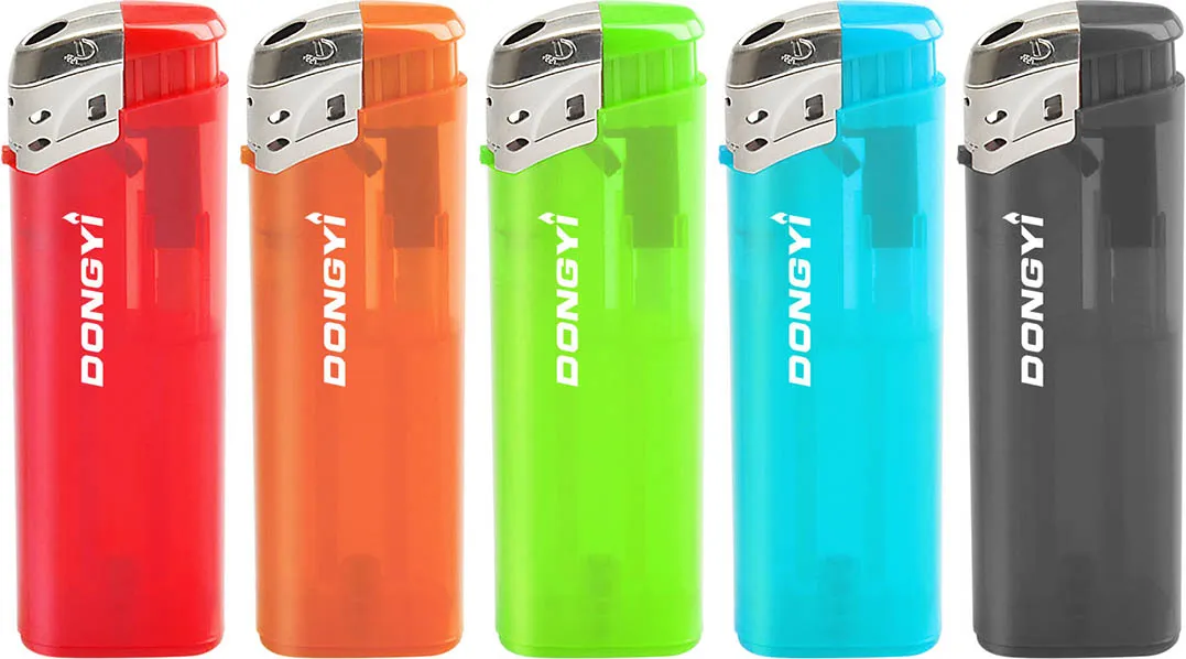 Custom Flame Encendedor Electric Lighter Disposable Cigarette Gas Custom Logo