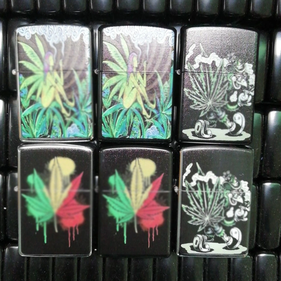 Custom Flint Metal Windproof Kerosene Oil Cigarette Lighter