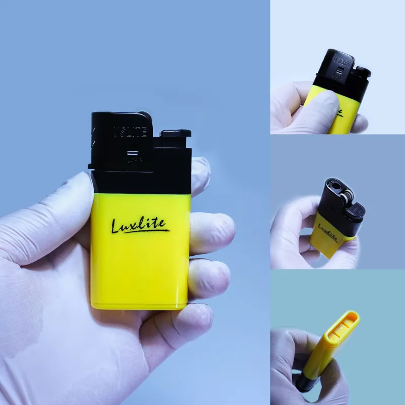 Custom Mini Disposable Flint Flame Lighter Refillable Plastic with Logo Packing for Kitchen Candle BBQ or Giveaways