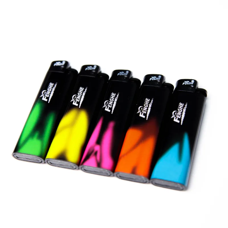 Customizable Middle Eastern Style Pattern Wrapped Paper Lighter Refillable and Cheap From Chinese Factory for Cigarette Usage