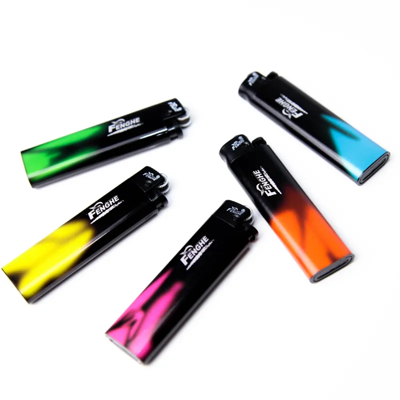 Customizable Middle Eastern Style Pattern Wrapped Paper Lighter Refillable and Cheap From Chinese Factory for Cigarette Usage