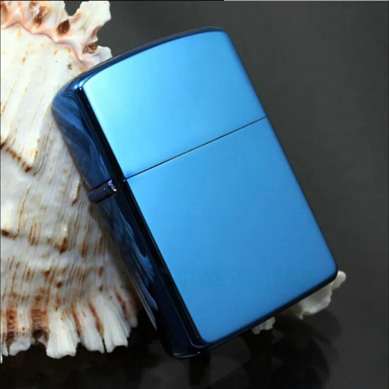 Flat Top Blank Metal Kerosene Lighter Custom Logo Classical Windproof Refillable Cigarette Oil Lighter