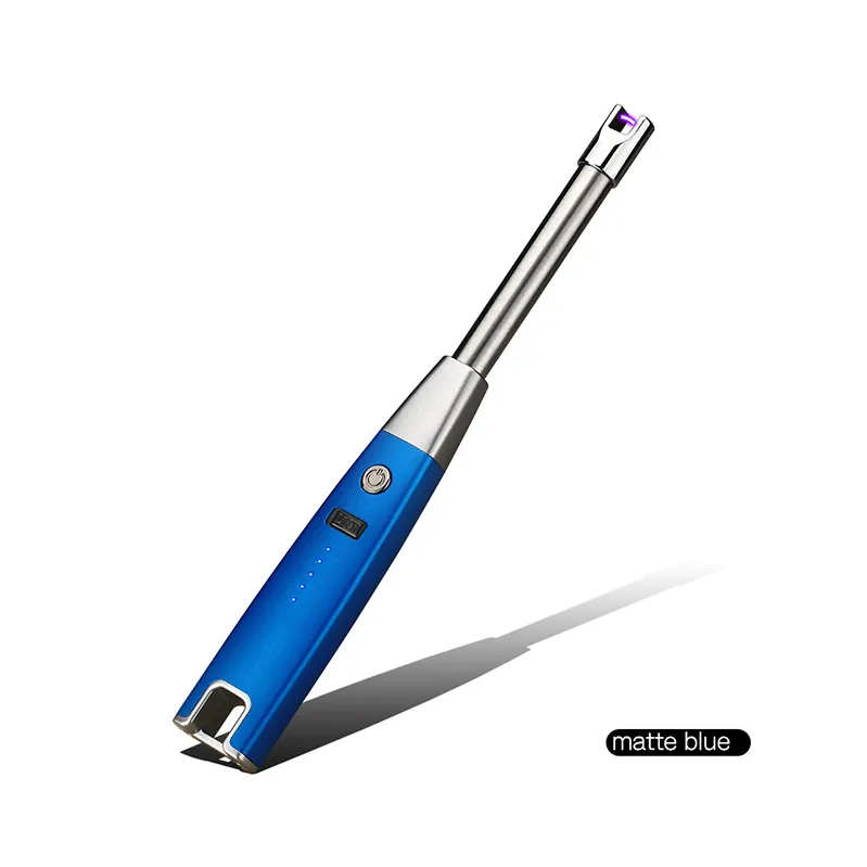 Gas Kitchen USB Long Arc Custom Logo Lighters Tech Torch Hunan Jet Candl Mini Small Fire Pulse Lovisle New BBQ Lighter