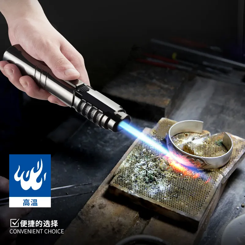 High Quality Refillable Butane Camping Lighter BBQ Jet Flame Torch Lighter