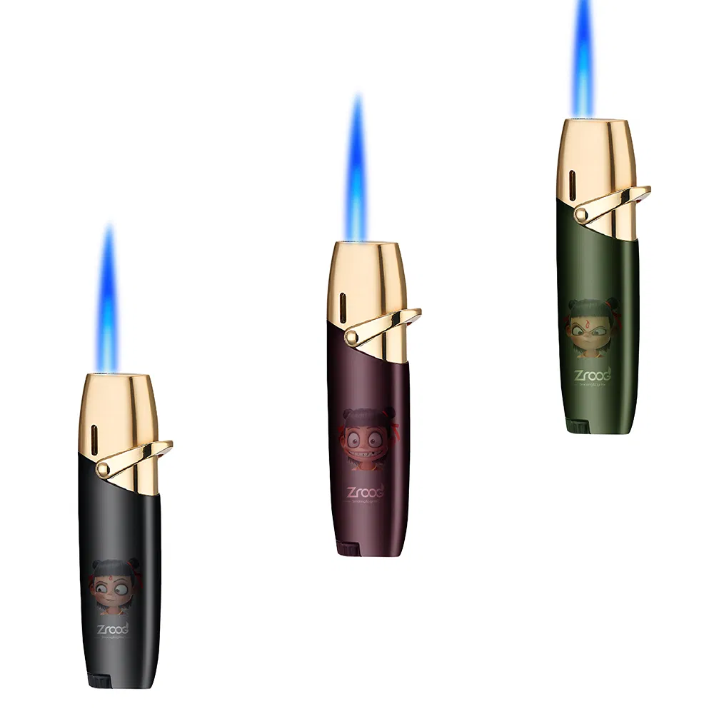 New Windproof Lighter with Visible Fuel Tank Refill Gas