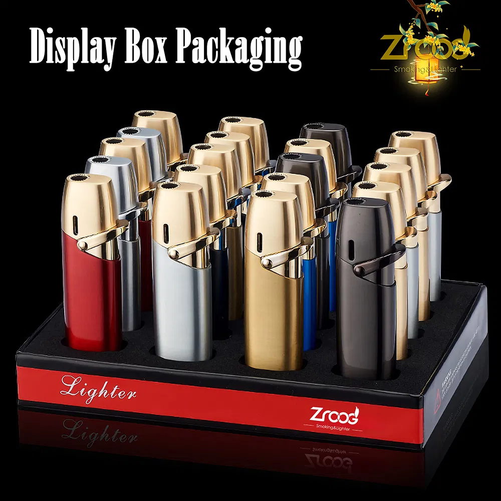 New Windproof Lighter with Visible Fuel Tank Refill Gas