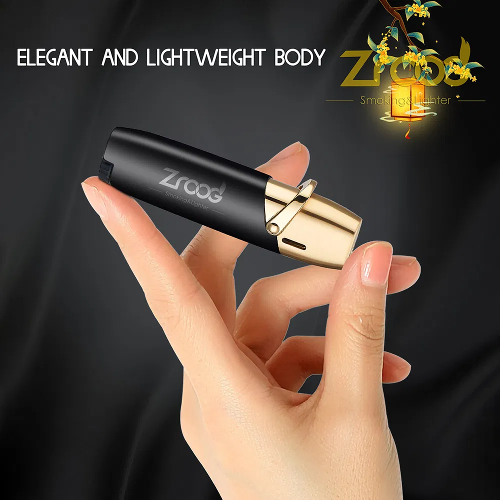 New Windproof Lighter with Visible Fuel Tank Refill Gas