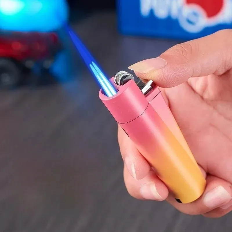 Wanchuang Mini Portable Dual Flame Colorful Lighter Wholesale Custom Cigar Accessories