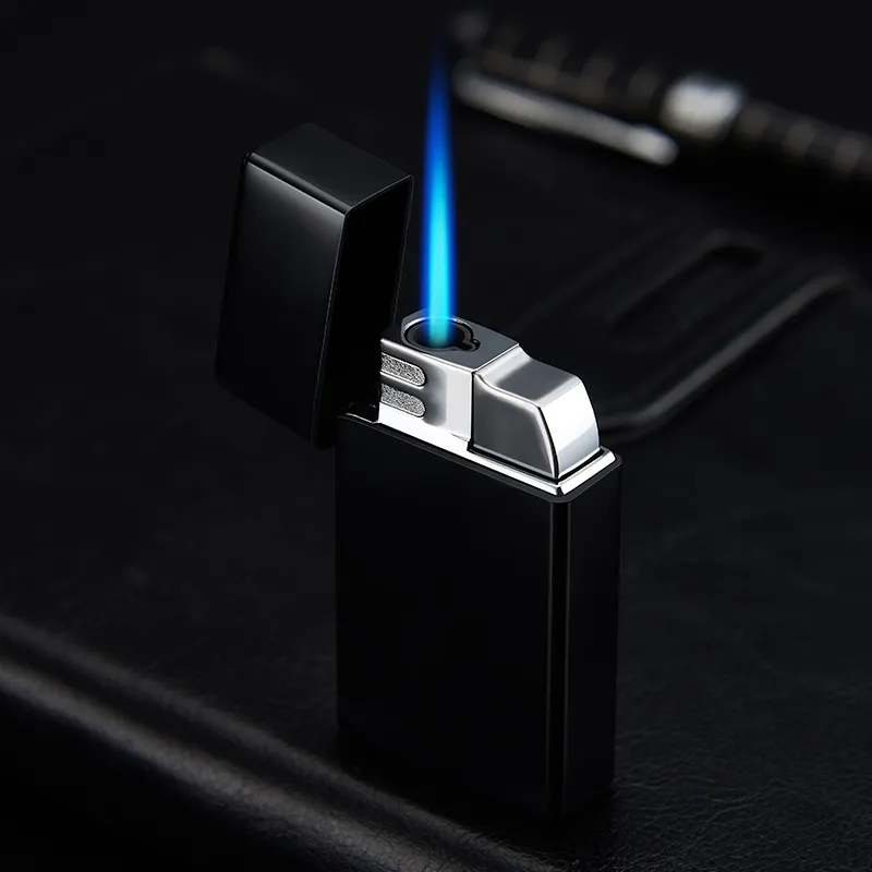Wholesale Price Butane Refillable Lighters Branded Cigarette Pipe Flame Torch Lighter with Custom Logo